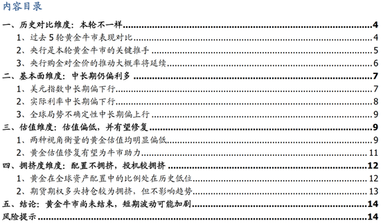 国盛宏观：四大维度看，本轮黄金牛市可持续吗？  第1张