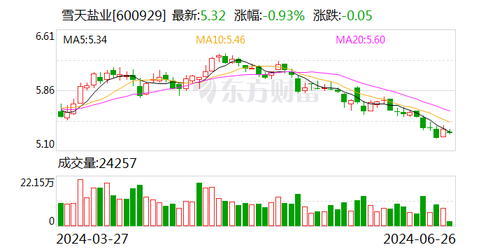 雪天盐业（600929.SH）7月1日解禁上市313.35万股 为股权激励股份  第1张