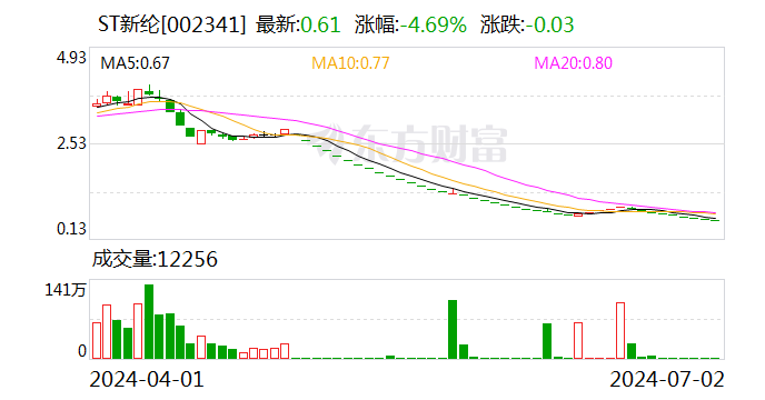 ST新纶：公司股票将自2024年7月3日（星期三）开市起停牌  第1张