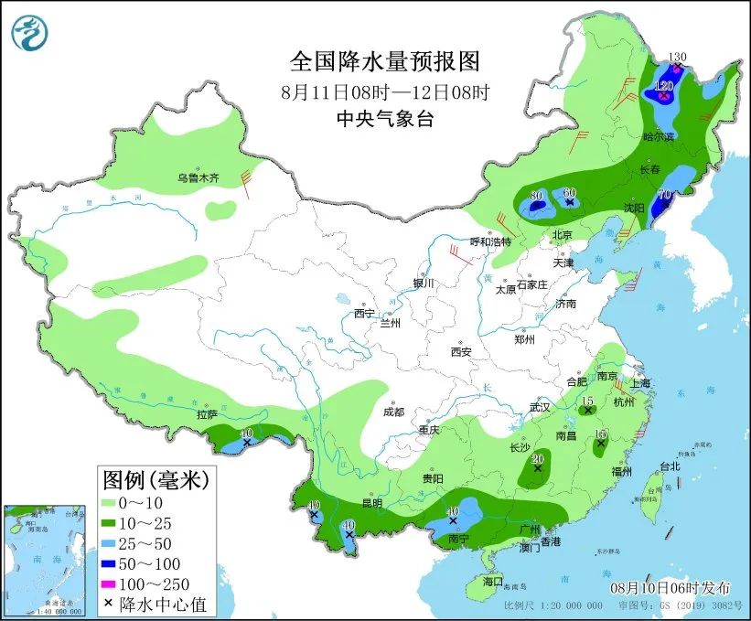 未来三天国内天气预报（8月10日）  第6张