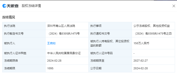 王自如再上热搜！近日被限制高消费 格力电器暂无回应  第3张