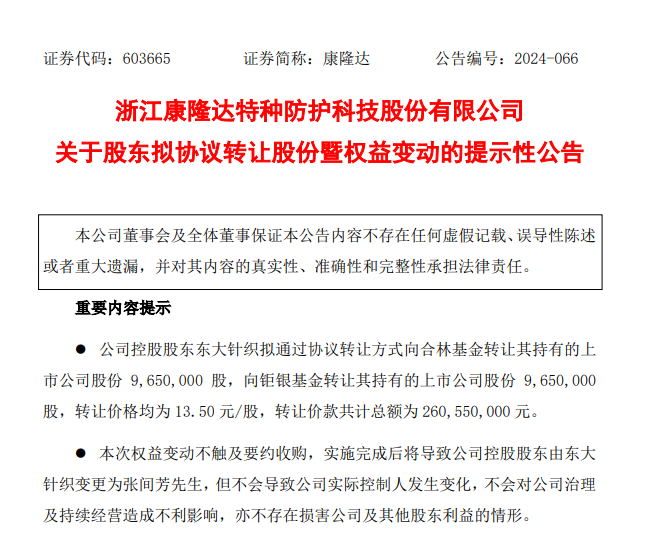 控股股东将变更！康隆达上半年业绩续亏  第1张